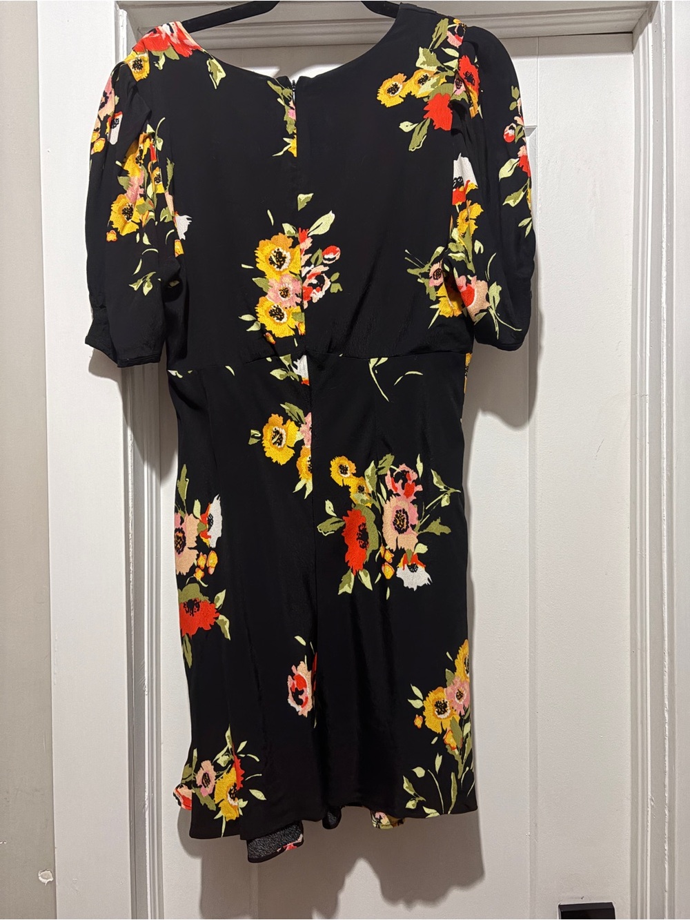 Free People Garden Floral Dress Black size 8 - Picture 2 of 4